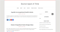 Desktop Screenshot of dunceuponatime.com