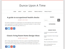 Tablet Screenshot of dunceuponatime.com